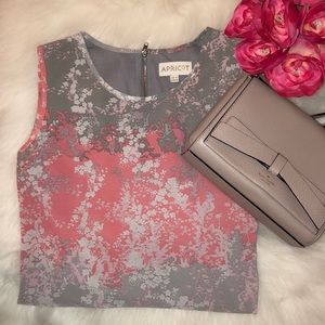 Pink/grey/white dress